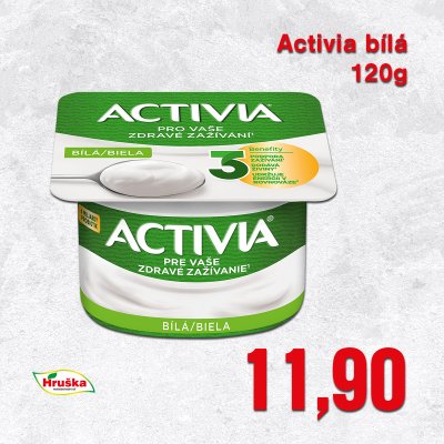 Activia bílá 120g